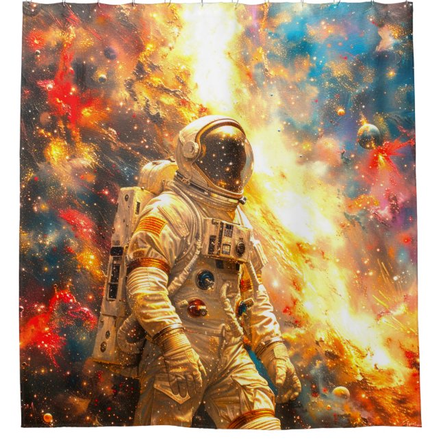Cortina De Ducha Astronauta (Anverso)