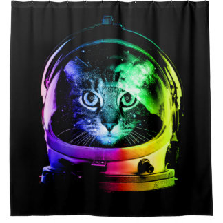 Cortina De Ducha Astronauta Cat Classic Cat Lover