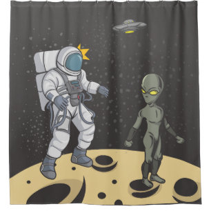Cortina De Ducha Astronauta y extranjera