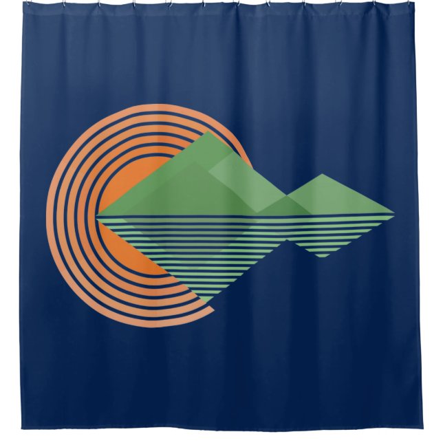 Cortina De Ducha Atardecer en el valle (Anverso)