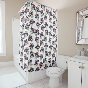 Cortina De Ducha Audaz Cowboy Skull Americano