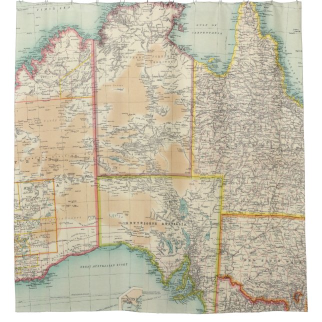 Cortina De Ducha Australia compuesta (Anverso)