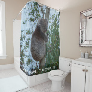 Cortina De Ducha Australia Koala en un animal cultivado en árboles
