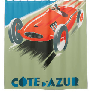 Cortina De Ducha Auto vintage.
