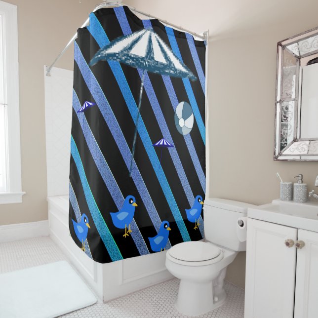 Cortina de ducha Aves (In situ)