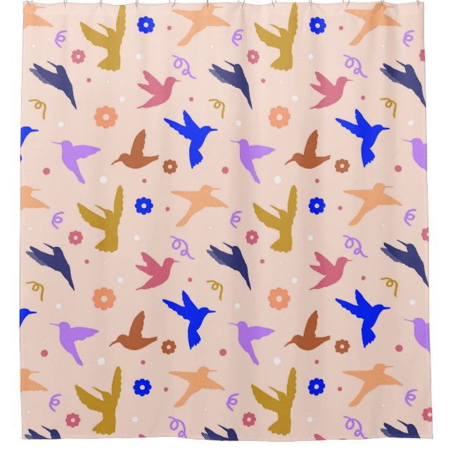 Cortina De Ducha Aves al aire (Anverso)