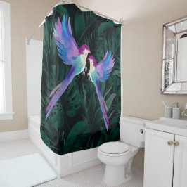 Cortina De Ducha Aves tropicales