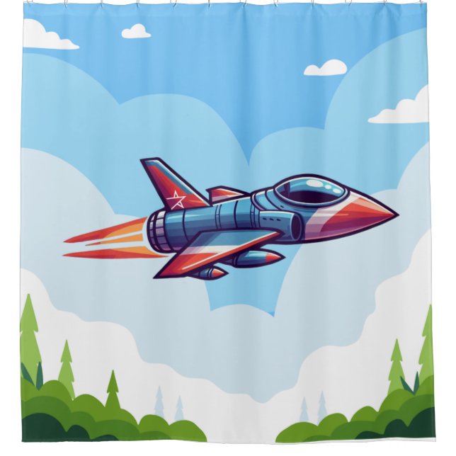 Cortina De Ducha avión/avión de combate (Anverso)