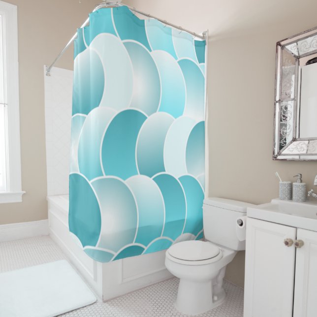 Cortina De Ducha Azul (In situ)