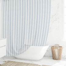 Azul Claro Muted Blanco Franja Costera Escandinava