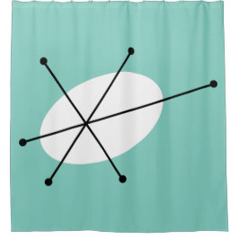 Cortina de ducha azul Dazzle