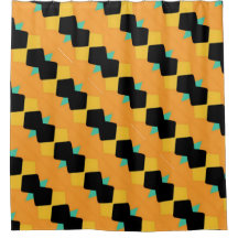 Azul negro naranja angulado