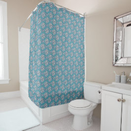Cortina De Ducha Azulejo Turquoise