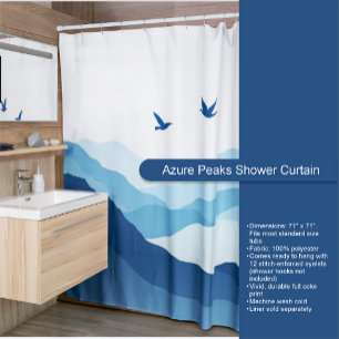 Cortina de ducha Azure Peaks