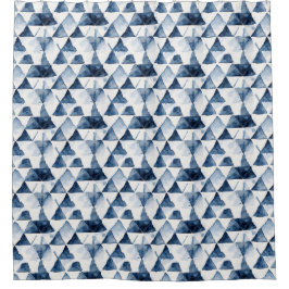 Cortina De Ducha Azure Triangles