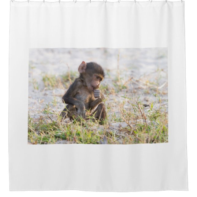 Cortina De Ducha Baboon joven (Anverso)