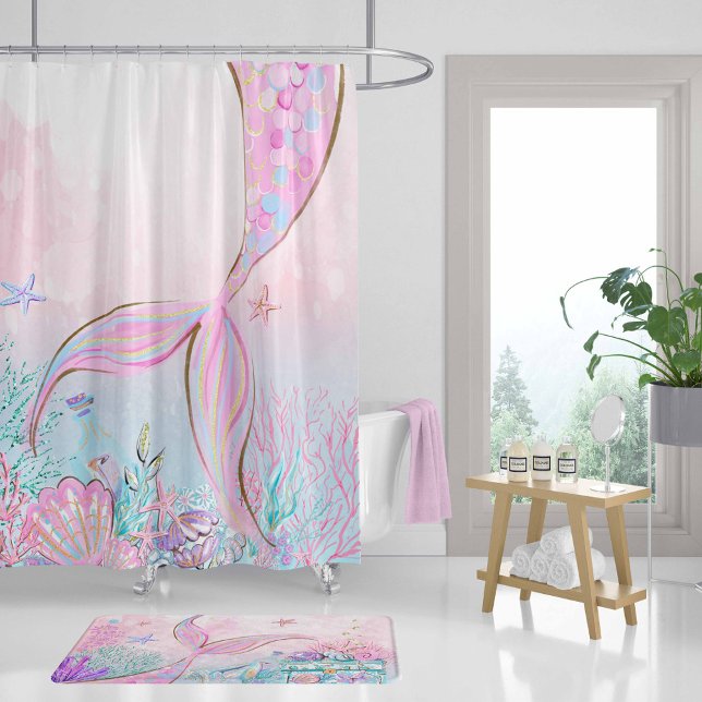 Cortina De Ducha Bajo la decoración del baño, Mermaid (Subido por el creador)