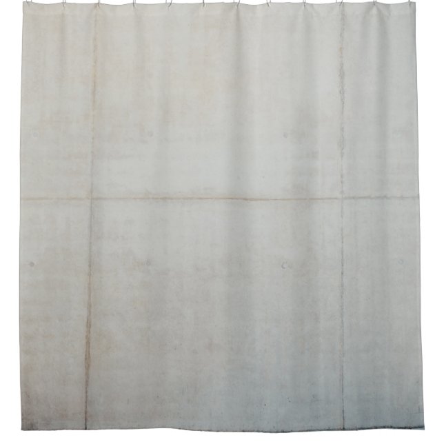 Cortina De Ducha Baldosas de pared blancas (Anverso)