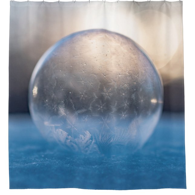 Cortina De Ducha Balón de vidrio transparente (Anverso)