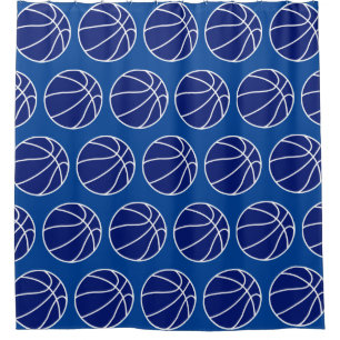 CORTINA DE DUCHA BALONCESTO AZUL PROFUNDO