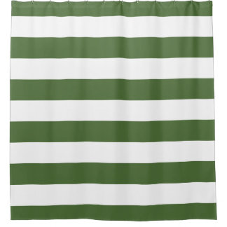 Cortina De Ducha Bandas anchas Moss Green