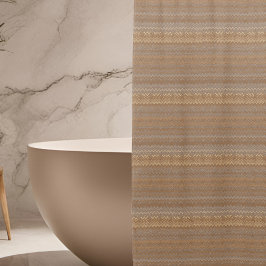 Cortina De Ducha Bandas horizontales Ombre Brown