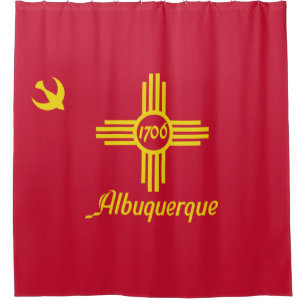 Cortina De Ducha Bandera de Albuquerque (Nuevo México)