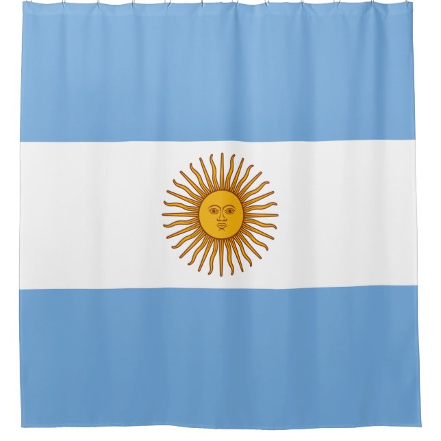 Cortina De Ducha Bandera de Argentina (Anverso)