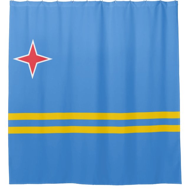 Cortina De Ducha Bandera de Aruba (Anverso)