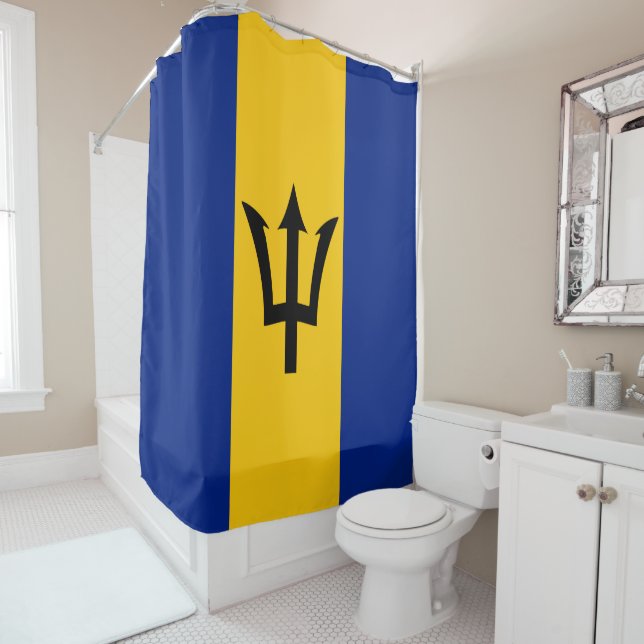 Cortina De Ducha Bandera de Barbados (In situ)