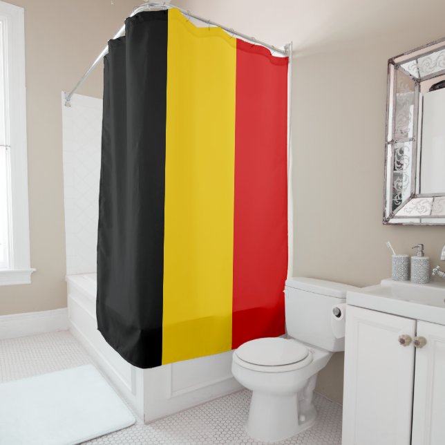 Cortina De Ducha Bandera de Bélgica (In situ)