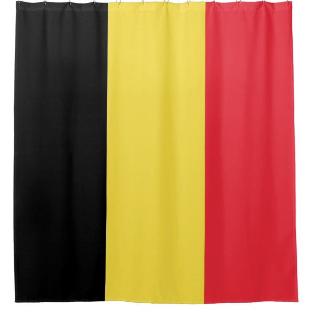 Cortina De Ducha Bandera de Bélgica (Anverso)