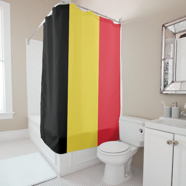Cortina De Ducha Bandera de Bélgica (In situ)