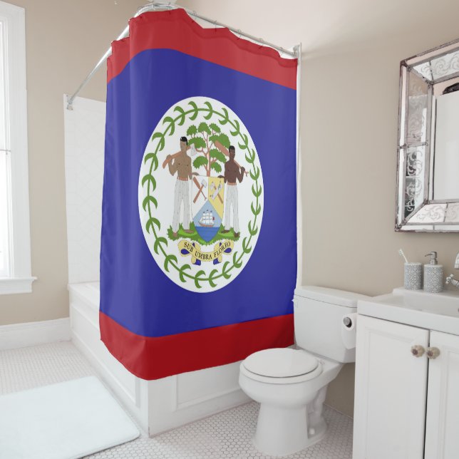 Cortina De Ducha Bandera de Belice (In situ)