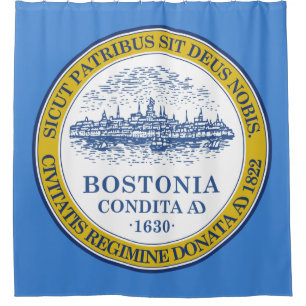Cortina De Ducha Bandera de Boston (Massachusetts)