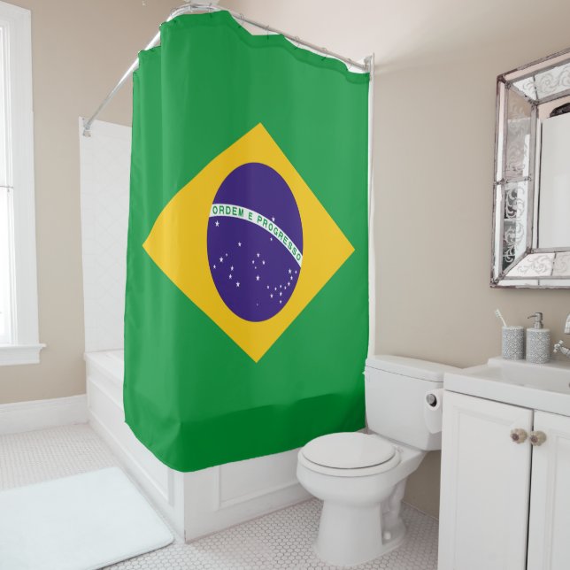 Cortina De Ducha Bandera de Brasil (In situ)