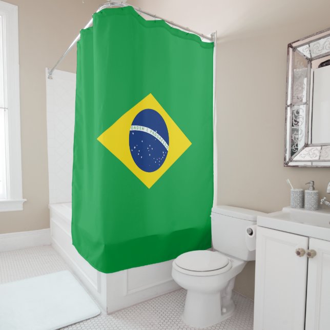 Cortina De Ducha Bandera de Brasil (In situ)