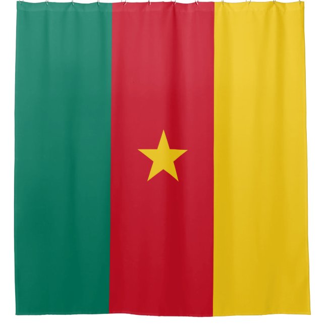 Cortina De Ducha Bandera de Camerún (Anverso)