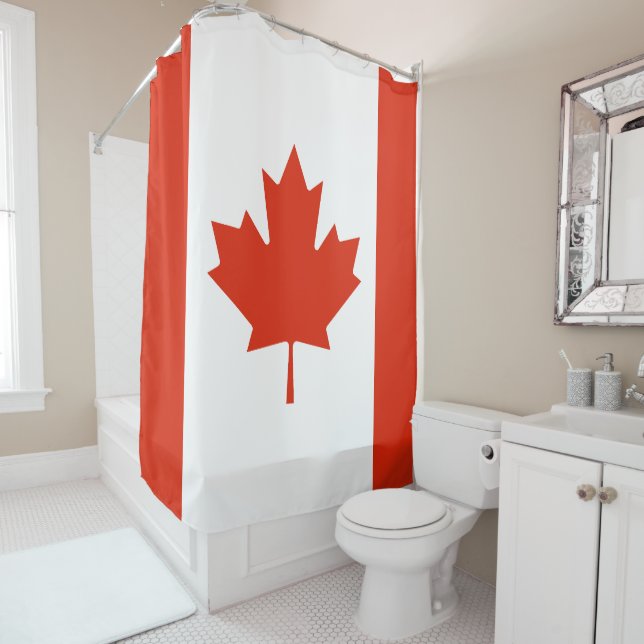 Cortina De Ducha Bandera de Canadá (In situ)