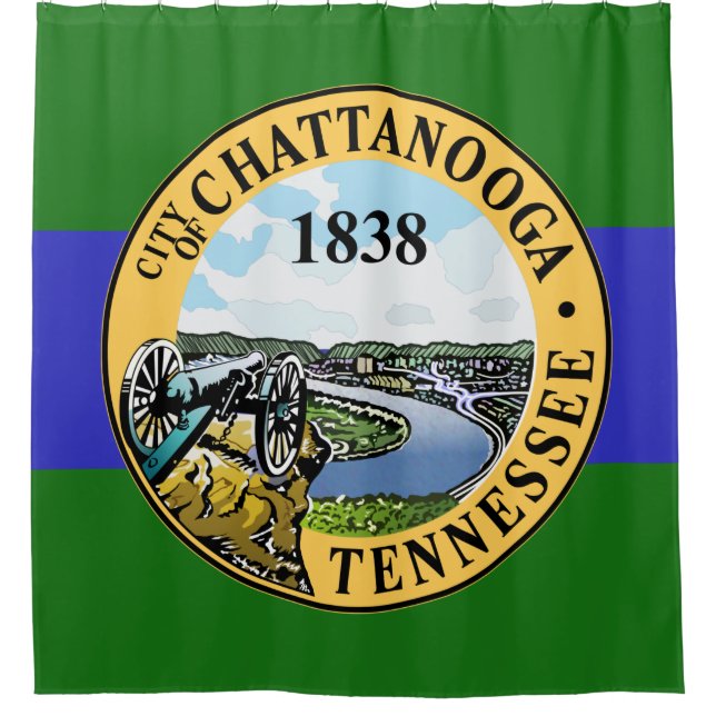 Cortina De Ducha Bandera de Chattanooga (Tennessee) (Anverso)