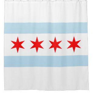 Cortina De Ducha Bandera de Chicago