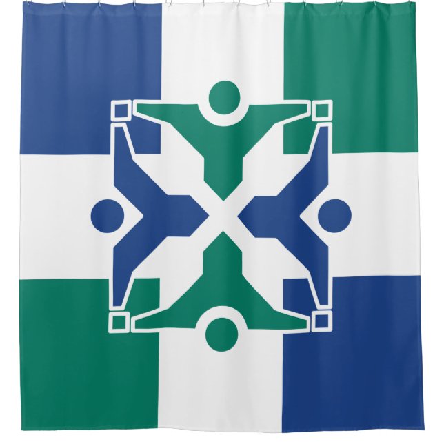 Cortina De Ducha Bandera de Columbia (Missouri) (Anverso)