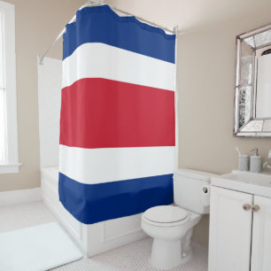 Cortina De Ducha Bandera de Costa Rica