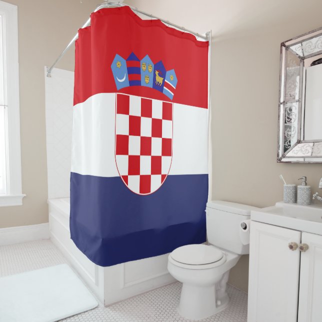 Cortina De Ducha Bandera de Croacia (In situ)