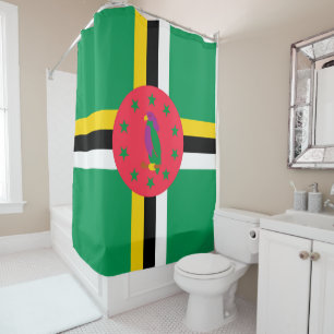 Cortina De Ducha Bandera de Dominica