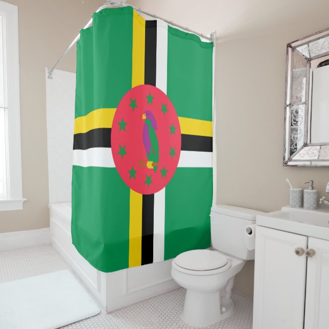Cortina De Ducha Bandera de Dominica (In situ)