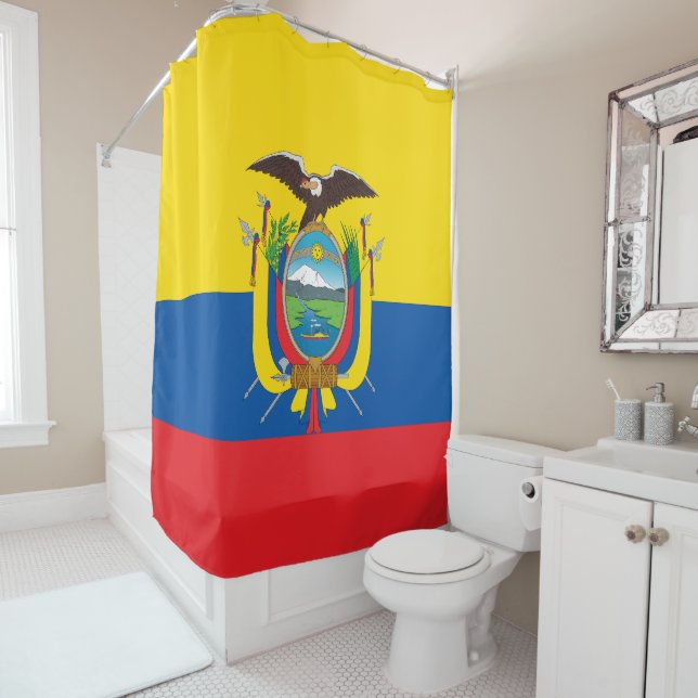 Cortina De Ducha Bandera de Ecuador (In situ)
