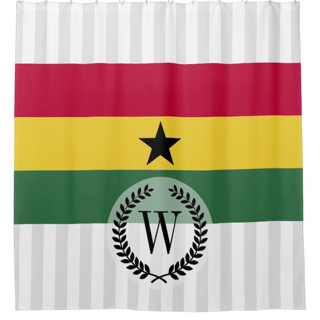 Cortina De Ducha Bandera de Ghana (Anverso)