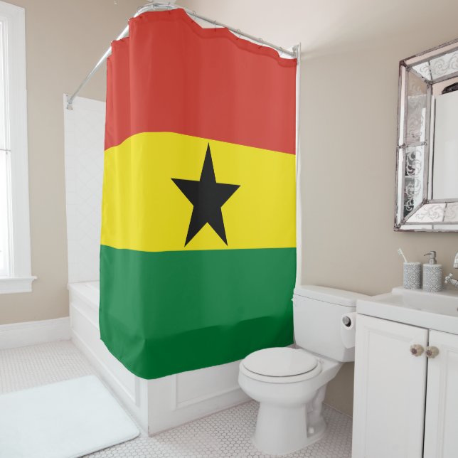 Cortina De Ducha Bandera de Ghana (In situ)