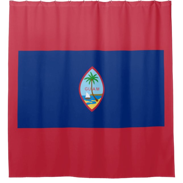 Cortina De Ducha Bandera de Guam (Anverso)